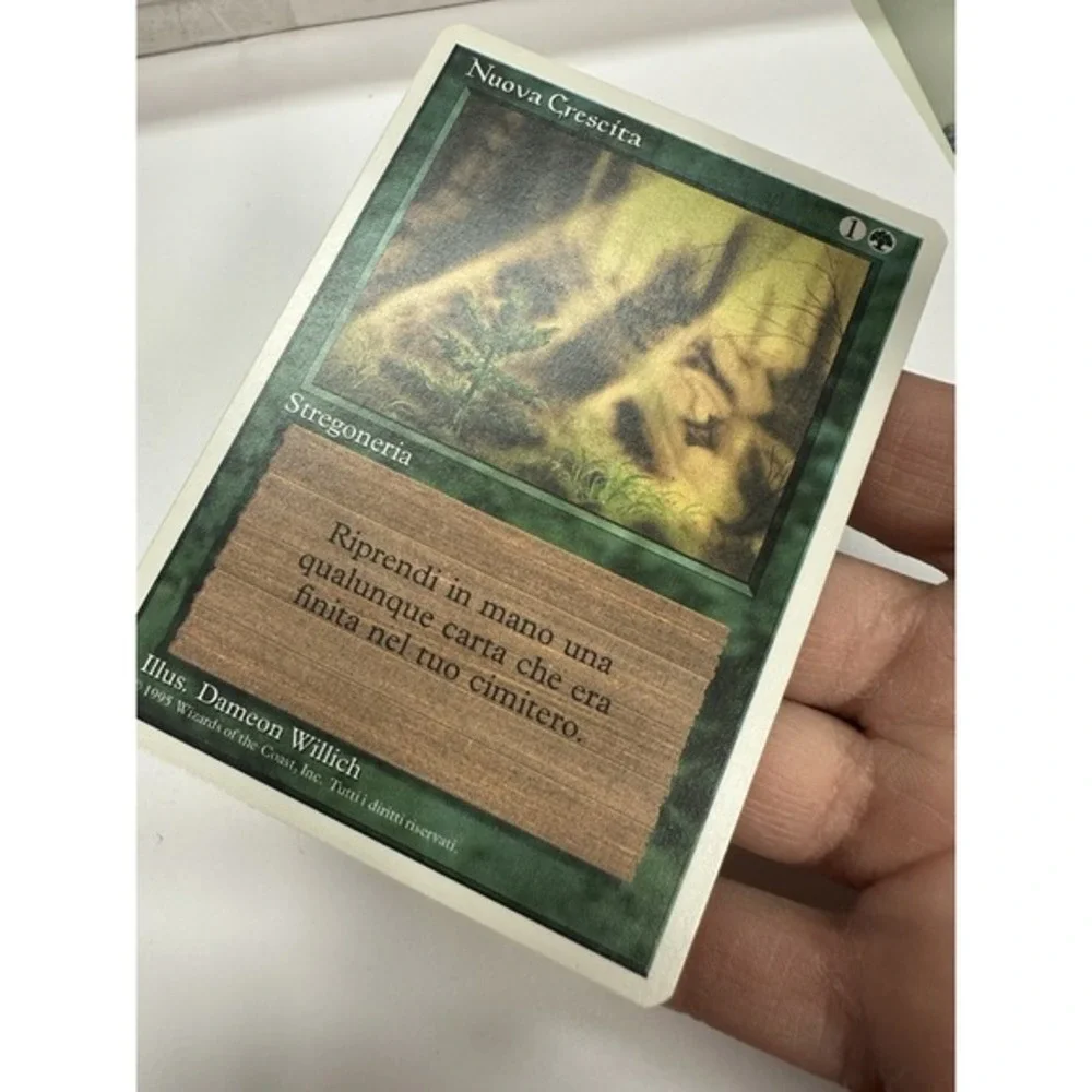 Regrowth Nuova Crescita Italian LP-NM Vintage MtG Magic the gathering RARE‎